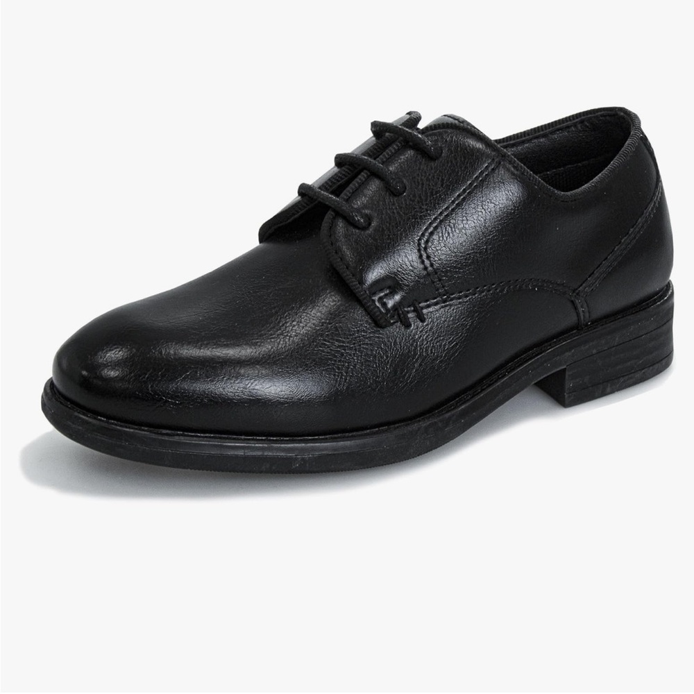 Perry Ellis Portfolio Classic Black Leather Dress Shoes size 6 Youth